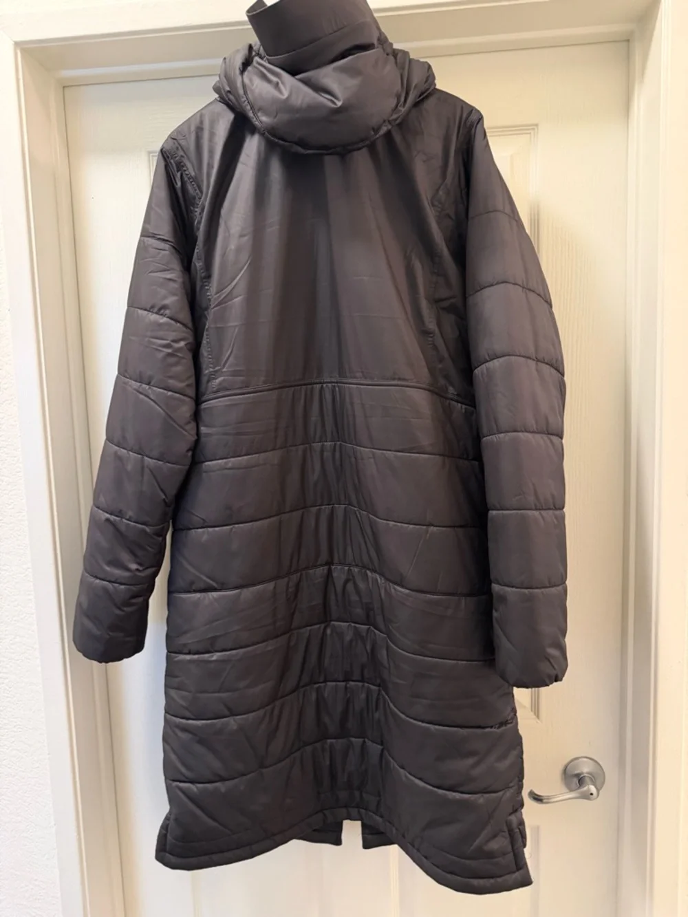 Puma Dark Gray Quilted Puffer Coat with Hood - Picture 2 of 8